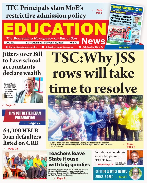 Education News Newspaper Vol. 292 + FREE TVET Pull Out!